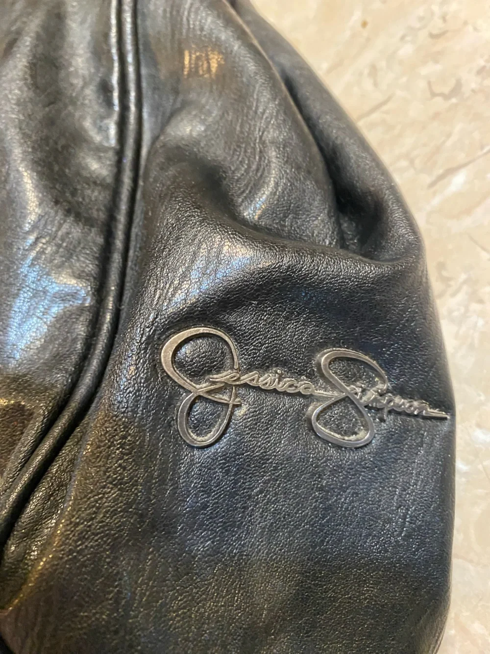 Jessica Simpson Black Bow Satchel Handbag